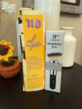 Urban Decay All Nighter Setting Spray IT Cosmetics Brush 29 Bundle New
